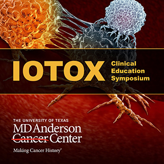 MD Anderson Cancer Center IOTOX Clinical Educational Symposium Banner
